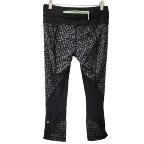Lululemon Run Inspire Crop II Full-On Luxtreme Block-It  Pocket Net Pop 6/15 6 - Picture 4 of 13